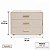 Porta Joias Em MDF Com Revestimento Em Linho 3 Gavetas 19,5x25cm 24232 Mart - Imagem 3