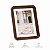 Porta Retrato 15x20cm Em Madeira E Vidro Escura 19563 Mart - Imagem 3