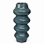 Vaso Ceramica Bege 35,5x14,2cm 22776-G Mart - Imagem 1