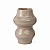 Vaso Ceramica Bege 19,5X12,3cm 22776-P Mart - Imagem 1