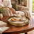 Bandeja Decorativa Em PU e Metal 3x41cm 24321-G Mart - Imagem 2