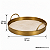 Bandeja Decorativa Em PU e Metal 9,5x36cm 24321-P Mart - Imagem 3