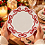 Prato Natalino Raso Laços Vermelho De Natal 28cm 1Unid MP2408 - Imagem 2