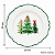 Prato Natalino Raso Arvore De Natal 29cm 1Unid MP2458 PVC - Imagem 3