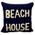 Almofada Veludo Beach House Azul Marinho 070-042 52X52  Decortextil - Imagem 1