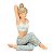 Escultura Mulher Yoga 257116 17x15x27cm Frenet - Imagem 1