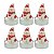 Vela Natalina Boneco De Neve Jogo c/ 6 4x4cm Cromus - Imagem 1
