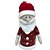 Papai Noel c/Botão Branco 30x12cm - Imagem 1