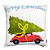 Almofada de Natal  45x45 Fusca Com Árvore 300-02 Decortextil - Imagem 1