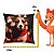 Almofada Natalina Cachorro de Cachecol 45x45 300-39 Decortextil - Imagem 3