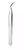 Pinça Curva Prata - Beauty Tools - Imagem 2