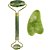 Kit Rolo Pedra de Jade + Placa Gua Sha para Massagem Facial - Imagem 1