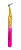 Pinça Volume Russo Rosa com Dourada - MEY - Imagem 1