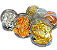 Potinho com  Folhas de Ouro - Imagem 1