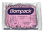 Touca Descartável Sanfonada com 100 Unidades ROSA - BOMPACK - Imagem 1