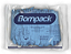 Touca Descartável Sanfonada Azul com 100 Unidades - Bompack - Imagem 1