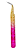 Pinça Ponta Curva Rosa com Dourado - Fada Color - Imagem 1