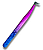 Pinça Volume Russo Rosa com AZUL - Zhengli - Imagem 2