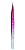 Pinça Reta Rosa com Azul - Zhengli - Imagem 1