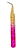 Pinça Curva Rosa com Dourado - Mey - Imagem 1