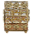 Porta Pincéis RETANGULAR DOURADO A1505 - Imagem 1