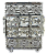 Porta Pincéis RETANGULAR PRATA A1506 - Imagem 1