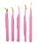 Kit com 5 Pinças para Extensão ROSA - Leefen - Imagem 1