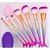 Kit com 7 Pincéis Sereia + Esponja + Limpador de Pincéis - Ruby Anjo - Imagem 2