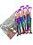 Kit com 10 Pincéis Sereia + Necessaire - Imagem 1