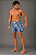 Short Marinho Wave - Imagem 1
