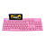 Teclado Cor Rosa Para Computador Com Suporte De Celular Pink - Imagem 7