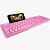 Teclado Cor Rosa Para Computador Com Suporte De Celular Pink - Imagem 6