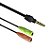 Cabo Adaptador P3 Macho (p2 Fêmea) Fone Microfone Headset - Imagem 3