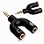 Adaptador P3 P2 Combo Fone Microfone Headset/ps4/xbox one/celular - Imagem 3