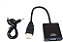 Conversor Adaptador De Vídeo Hdmi Para Vga Com Áudio P2 - Imagem 3