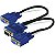 Cabo Y 1 Vga X 2 Vga Pc E Notebook - Imagem 3
