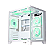 GABINETE GAMER K-MEX AQUÁRIO MICRO III M.0305 BRANCO - Imagem 1