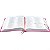 Bíblia Sagrada Letra grande, Almeida Revista e Atualizada, com Indice, Capa Couro sintético Vinho e Rosa Claro - Imagem 5