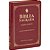Bíblia Sagrada Letra Grande, Edição com Letras Vermelhas e Harpa Cristã, Couro sintético Vinho - Imagem 1