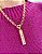 Pingente Placa Love Cravejado Ouro - Imagem 2