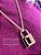 Pingente Cadeado Liso Ouro - Imagem 2