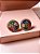 Brinco Pizza G Cravejado Colors Ouro - Imagem 1