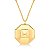 Colar Longo Liso Octágono Ouro - Imagem 3