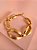 Pulseira Oval Elos Lisos e Acetinados Ouro - Imagem 1
