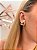 Ear Hook Liso com Pedra de Zircônia Ouro - Imagem 2
