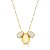 Colar 3 Gotas Lisas e Cravejado Ouro - Imagem 3
