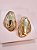 Brinco Maxi Oval Aste Liso Ouro - Imagem 1