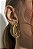 Brinco Maxi Oval Aste Liso Ouro - Imagem 2