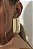Brinco Maxi Retangular Liso Ouro - Imagem 2