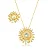 Colar Dois Girassóis Ouro - Imagem 1